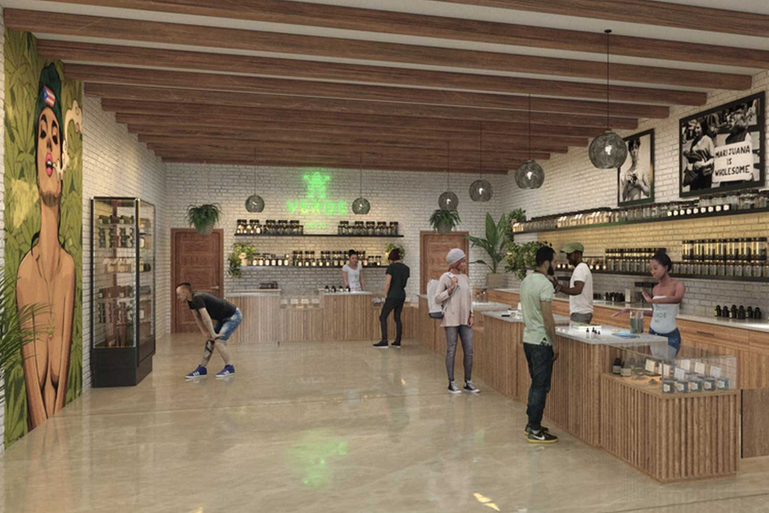 Mama Verde Store Interior Rendering